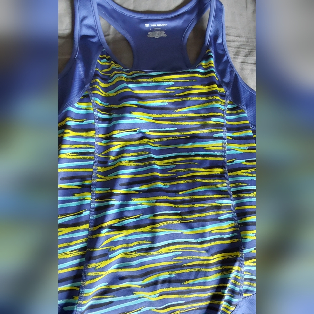 TEK GEAR SPORTS BRA RACERBACK ACTIVEWEAR L